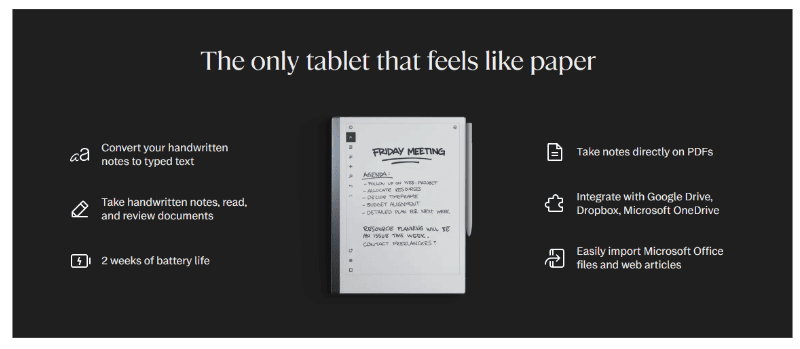 ReMarkable 2: The only tablet that feels like paper